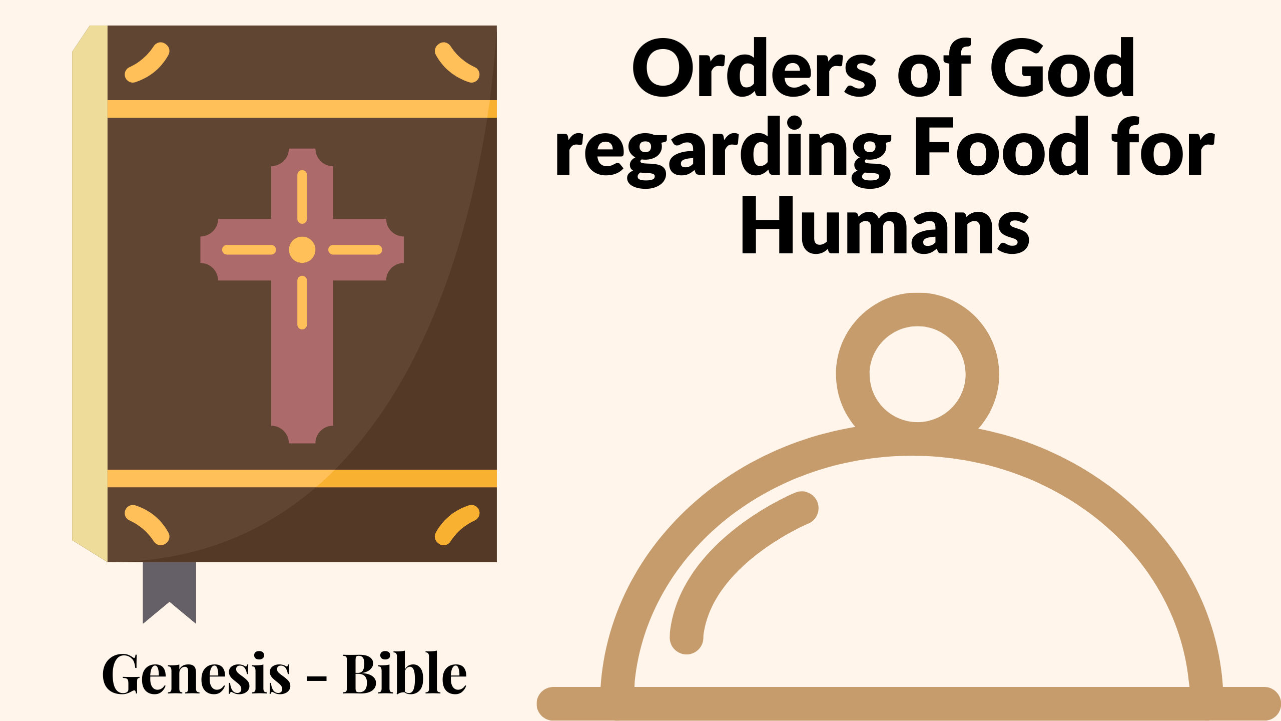 Orders of God in Bible regarding food for humans